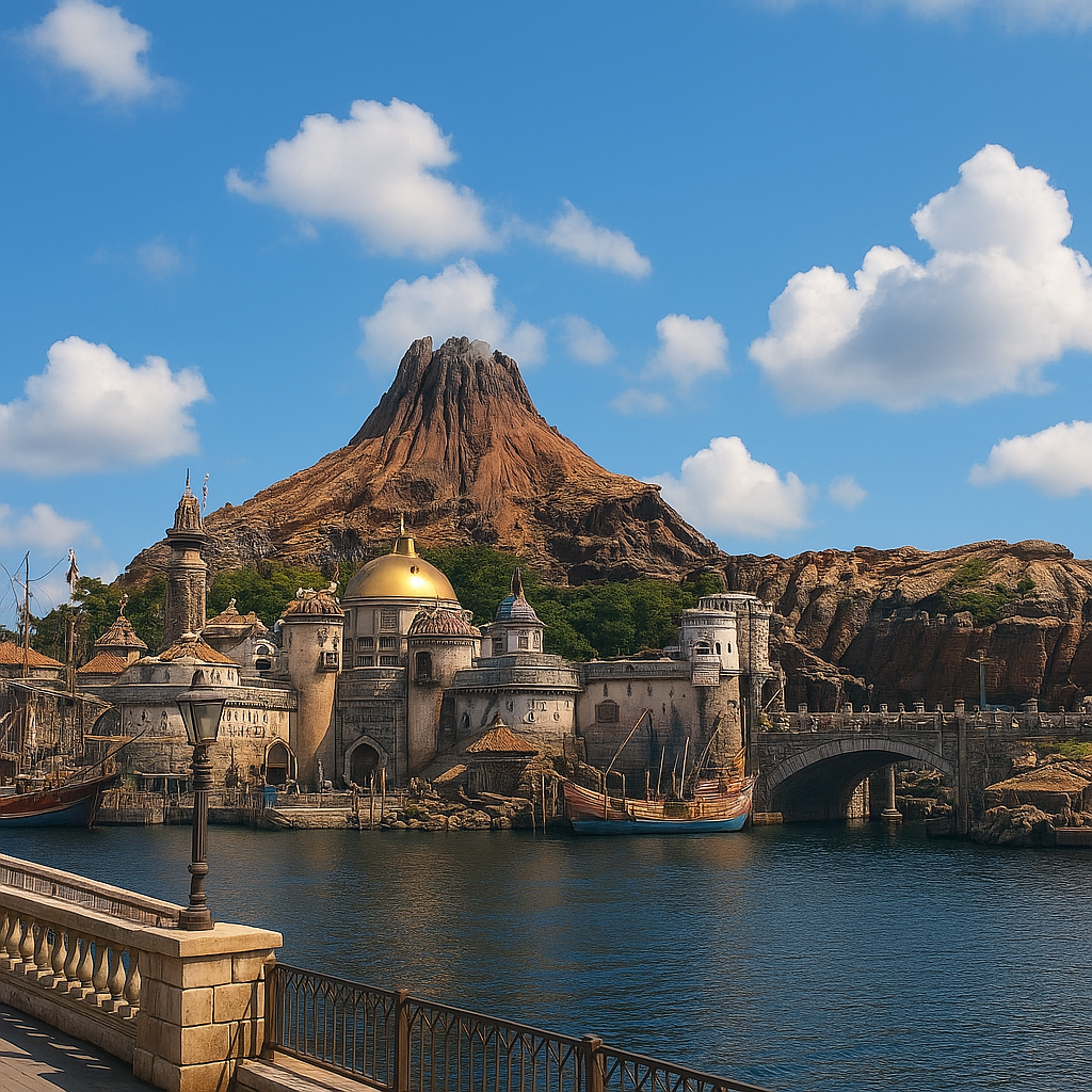 Mt. Prometheus at Tokyo DisneySea