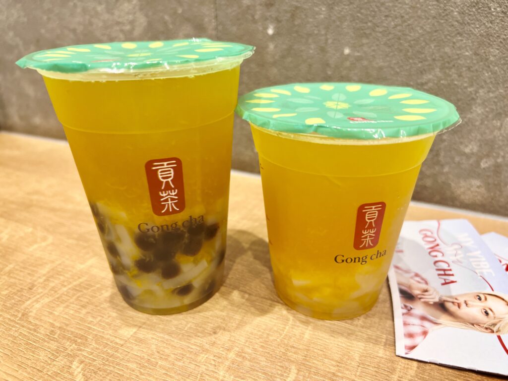 USJベイエリアのゴンチャのフルーツティー