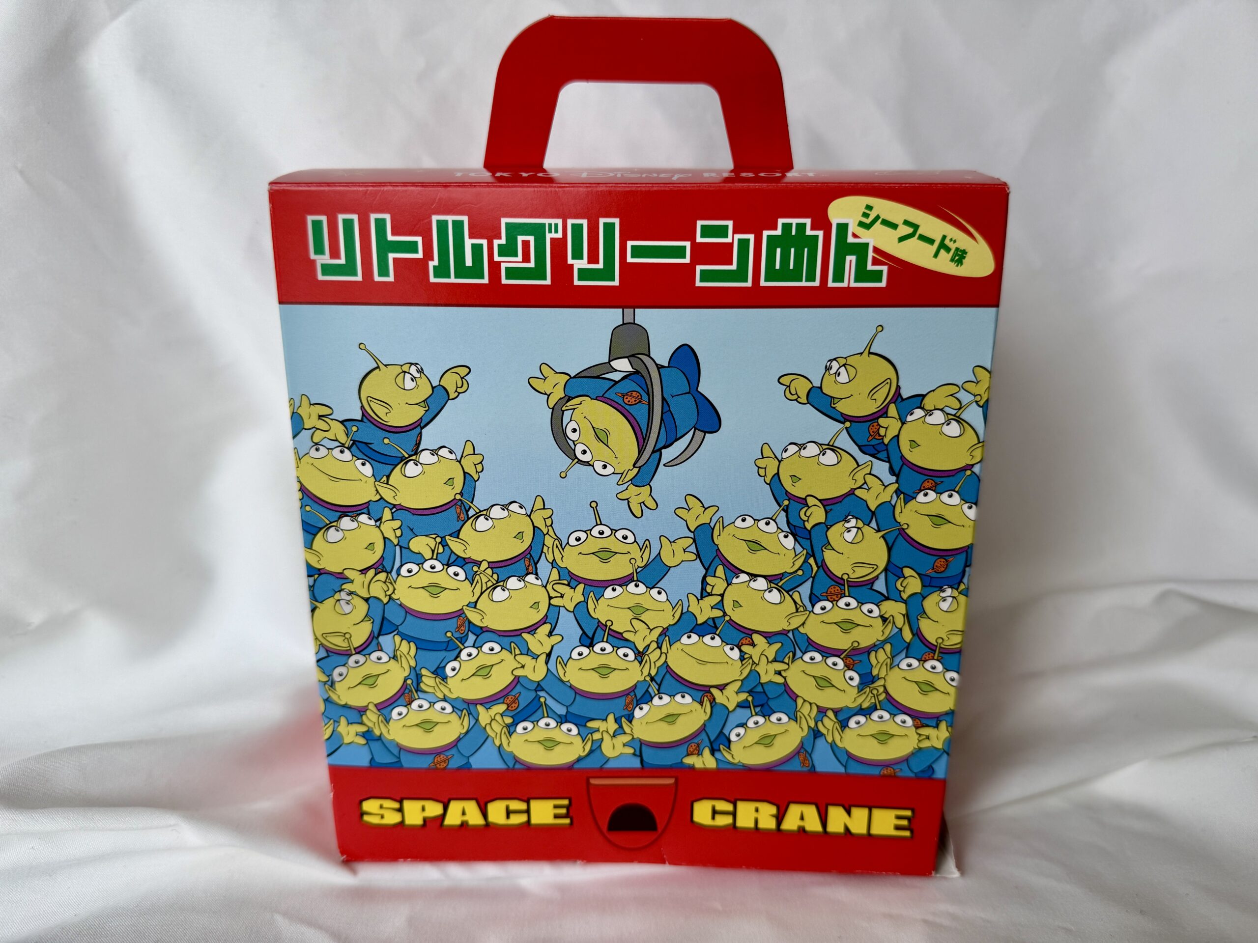 リトルグリーンめんの4個入りBOX（東京ディズニーランド限定カップ麺）