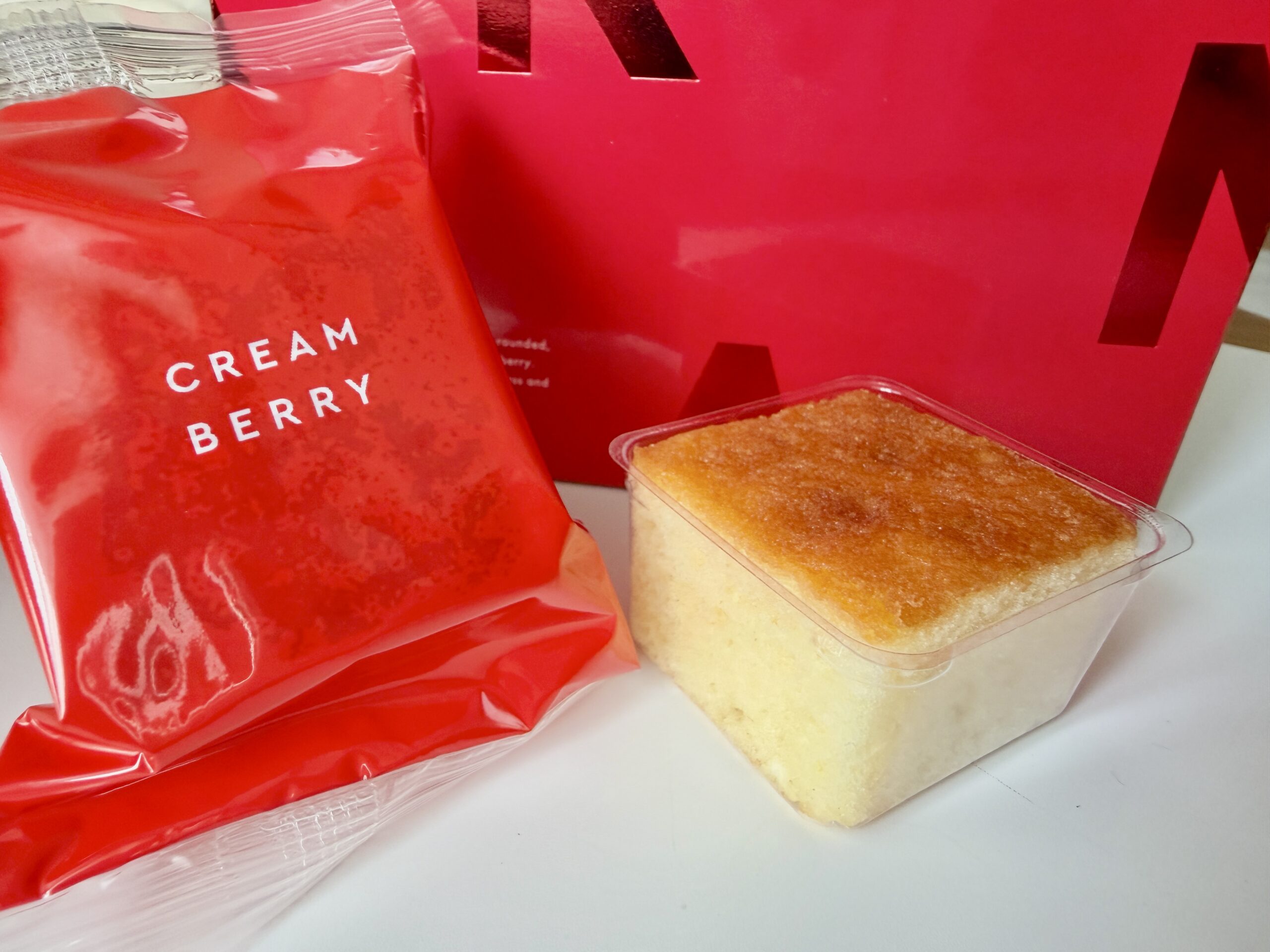 Amanberry Cream Berry cheesecake with strawberry jelly center