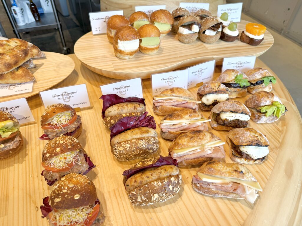 Freshly baked bread selection at I’m donut? Jiyugaoka