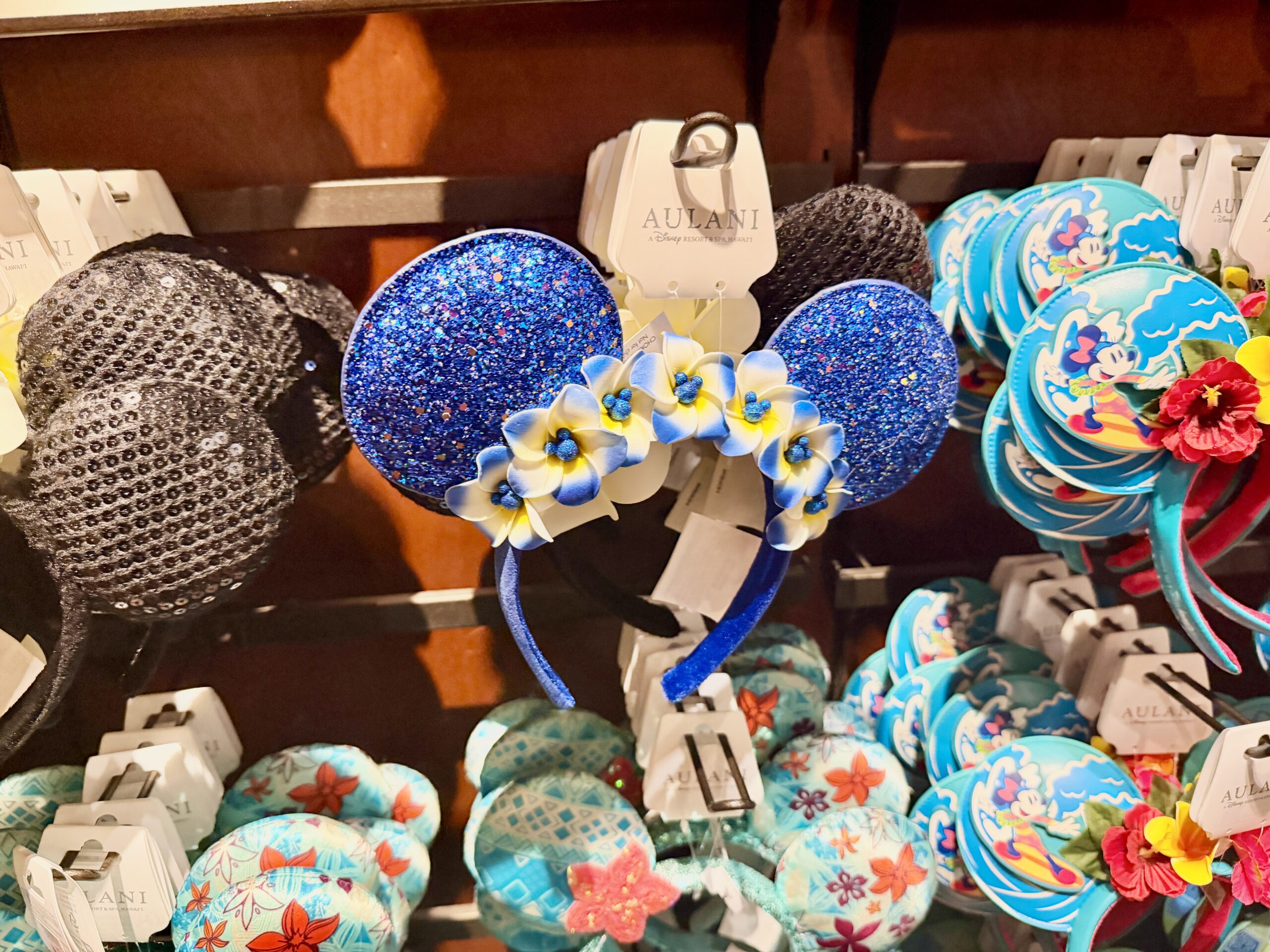 アウラニ 青ラメ ミニーカチューシャ