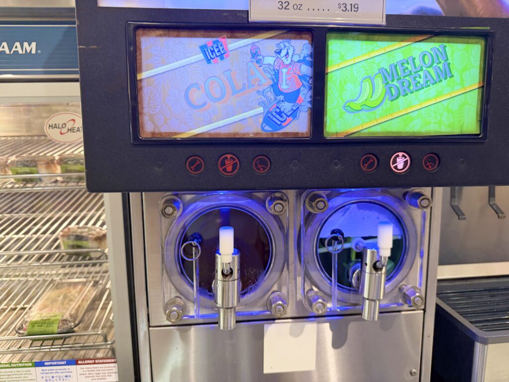 ICEE メニュー ハワイ 味 コーラ メロン